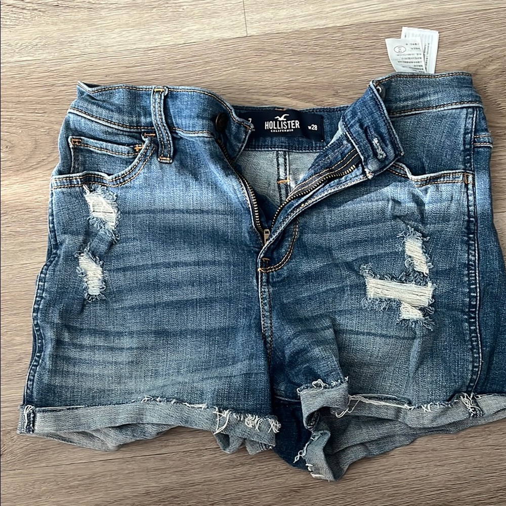 Hollister Blue Denim Shorts
